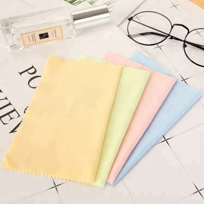 customized size transfer printed custom microfibre cleaning cloth 100% polyester  microfiber custom  eyeglass cleaning cloth