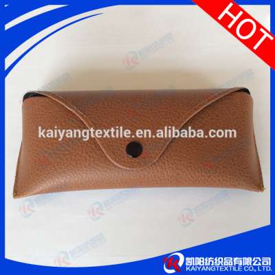 leather material soft eyeglass case can customize logo